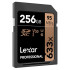 Lexar 633X Professional 256GB V30 U3 SDHC™/SDXC™ UHS-I Memory Cards (up to 95MB/s read, Write 45MB/s)