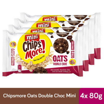 Chipsmore Oats Double Choc Cookies (80g x 4)