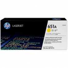 HP 651A Yellow LaserJet Toner Cartridge (CE342A)