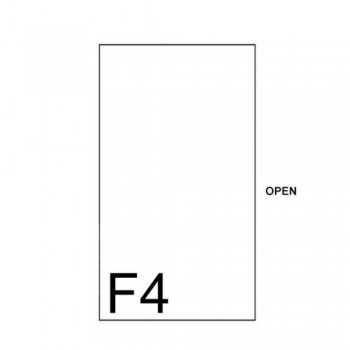 East-File Clear / Transparent - C Shape F4 Folder (Item No: B11-41 CF4) A1R1B100