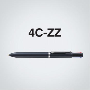 Zebra 4C-ZZ 4 Colour Ball-Point Pen Solid Black