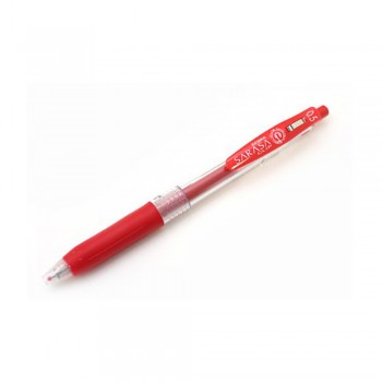 Zebra Sarasa Push Clip Gel Pen 0.5mm Red