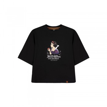 Disney Princess Series: Snow White Women Tee (Black, Size XL)