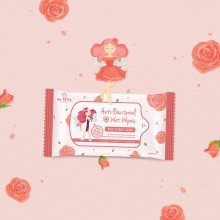 Aufairy Anti Bacterial Wipes - Rose Scent - 10pcs (4 in 1)